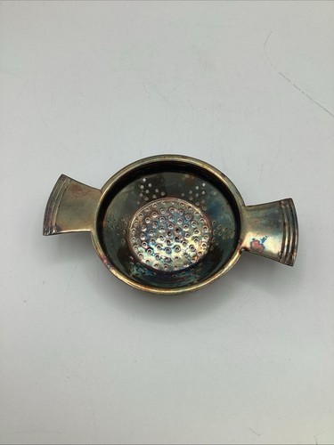Silver plated tea strainer - tea,
