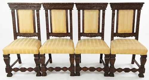 Antique jacobean chairs - antique, set