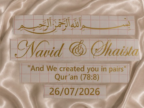 Luxury custom nikkah vinyl - custom,