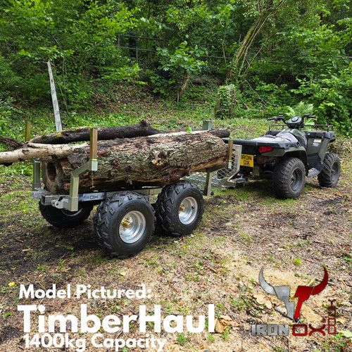 Atv logging trailer 1400kg - |,