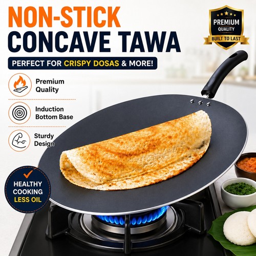 Non stick concave - concave, tawa,