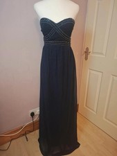 Elegant Strapless Black Maxi