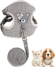 Rabbit Leash,Cat Lead Harness,Kitten Vest Adjustable,Collars Leashes,Harnesses L
