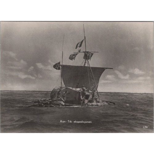 Postcard kon tiki expedition - kon-tiki,
