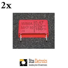 2x Wima 0.47uF 250V