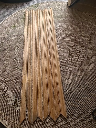 Old original stripped pine - old,