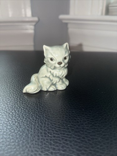 Vintage goebel gray cat - gray,