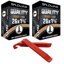 PAIR 26 x 1-3/8 SCHRADER CAR