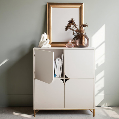 White door sideboard cabinet - white, 4