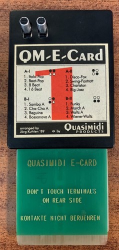 Quasimidi card - e, (number