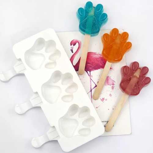 Paw print ice cream - ice, mould