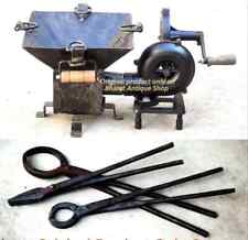 Forge Furnace Hand Blower Pedal Type Blacksmith Tongs Set Tools