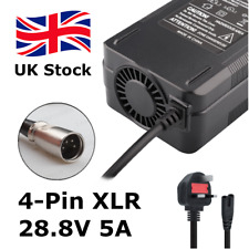 4-Pin XLR 28.8V 5A Lead Acid Battery Charger for 24V Electric Wheelchair/Scooter
