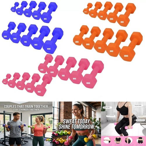 Neoprene dumbbells set iron - neoprene,