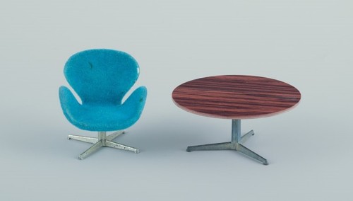 Miniatures the swan - "swan", chair