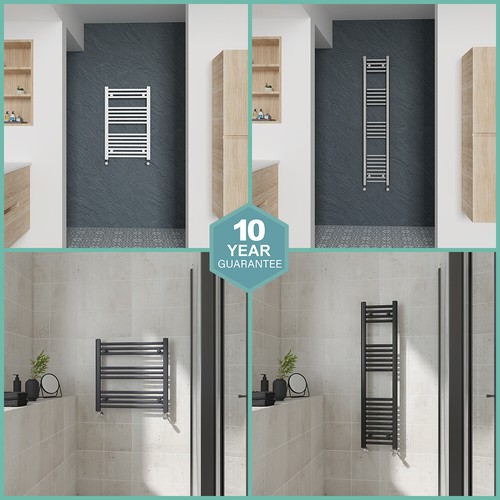 Straight modern heated - straight, towel