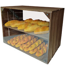 Bakery Crate Display With Acrylic Front  500mm Wide - For Tabletop (CRATE/25)