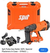 Spit Pulsa 40P + Gas Nailer Case Battery Charger Nail Steel Concrete Fixing Gun