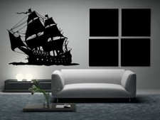 Pirate Ship Boat Vinyl Wall Art Sticker Home Room Decor Decal Home Decor O14