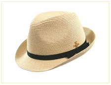 Black Ginger Trilby Panama Bee