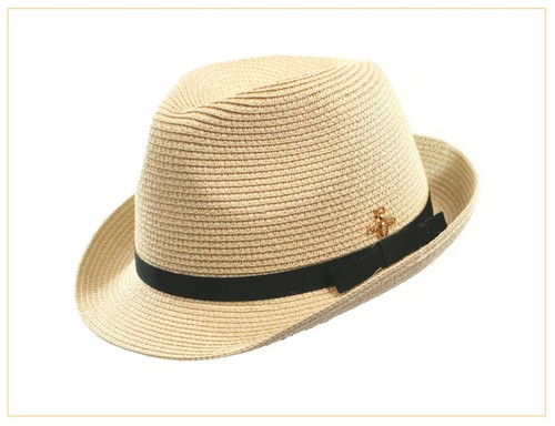 Black ginger trilby panama bee - trilby,