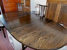 ERCOL SAVILLE MODEL 926 EXT. DINING TABLE & 4 CHAIRS MODEL 927