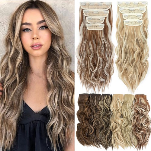 Long clip hair extensions - in,