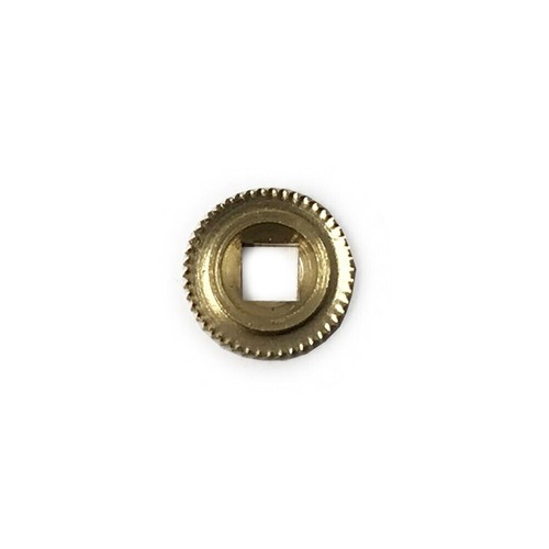 Round square hole brass - round,