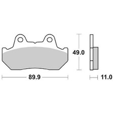 PAIR OF BRAKE PADS 542HF 542