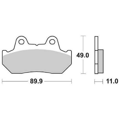Brake pads sbs 542hf - brake,