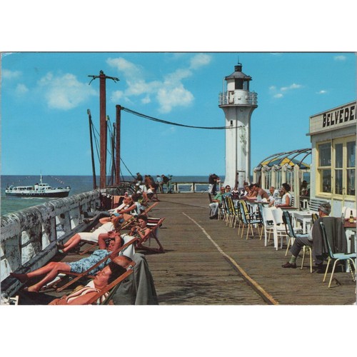 Postcard ostend jetty belgium - ostend,