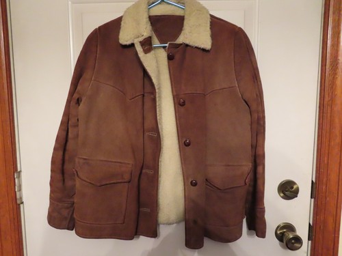 Vtg 1960s womens - coat, brown