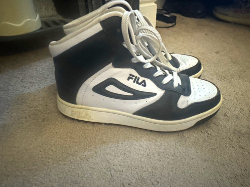 Fila black white mid top - black/white,