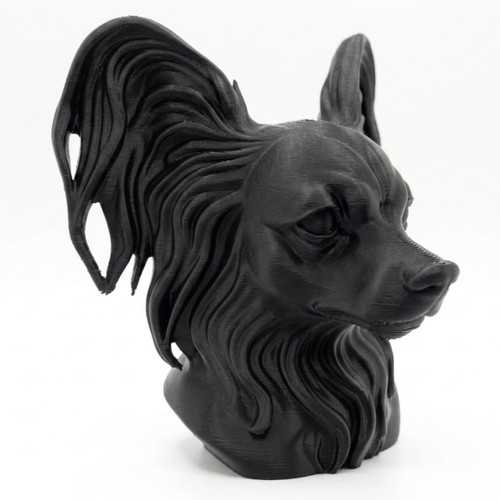 Papillon dog bust - papillon,