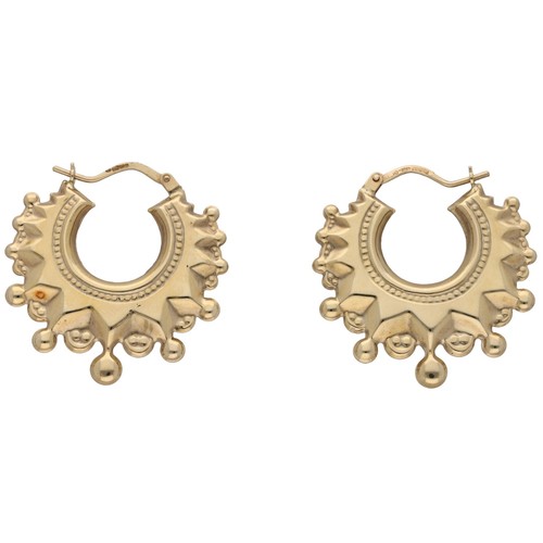 9ct gold earrings 06g creole - 9ct,