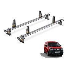 Renault Kangoo Roof Rack (2008-2020) 2x Roof Bars & Loadstops Van Guard Trade