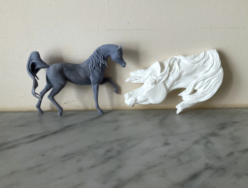 Artist resin model horse - artist,