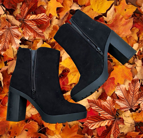 Corp goth black suede style - goth,