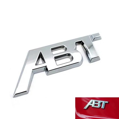 Abt badge chrome rear - cm,