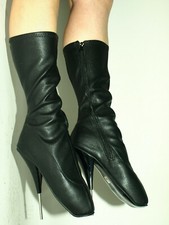 Promotion! High Heels Faux Leather Ballet Boots Size 41-47 Heel 20Cm POLAND