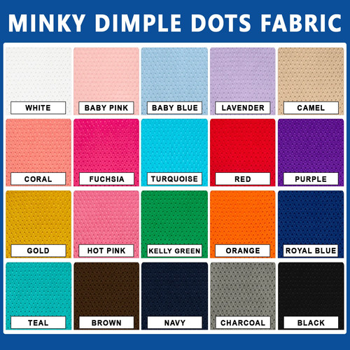 Embossed minky dimple - embossed, dot