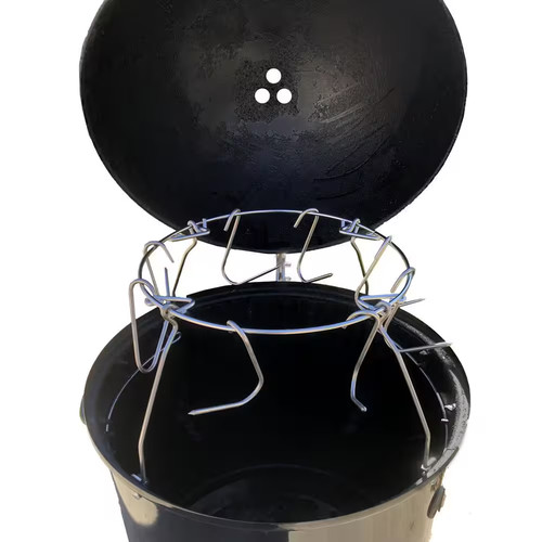Pit barrel hanging system for - barrel,