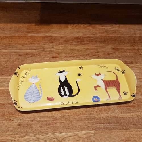Vintage cloverleaf cat - cloverleaf, tray