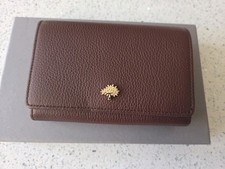 BNWT AUTHENTIC MULBERRY OXBLOOD LEATHER FRENCH PURSE WITH RECEIPT