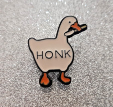 White HONK Goose with Knife