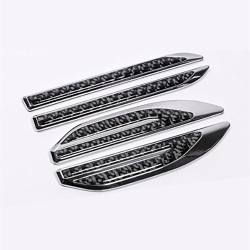 Metal carbon fiber side - carbon, badge