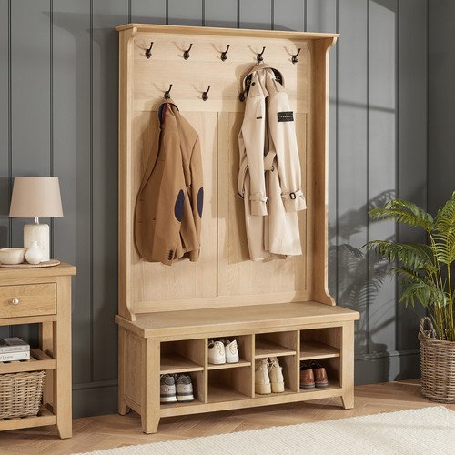 Storage shoe bench coat - storage,