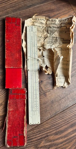 British simplon slide rule - slide, &