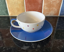 Cup & Saucer by Whittard of Chelsea White Spotted