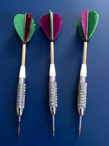 Vintage unicorn chrome darts - chrome,
